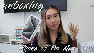 UNBOXING  iPhone 15 Pro Max White Titanium 512 GB [upl. by Pinter]