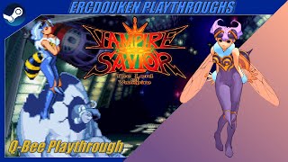 Vampire Savior  Capcom Fighting Collection PCSteam  QBee Playthrough [upl. by Yecnahc677]