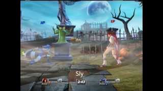 Playstation AllStars Battle Royale PS3 MediEvil Graveyard Stage Gargoyle Taunts Taunts Only [upl. by Draw]