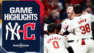 Guardians vs Yankees ALCS Game 3 Highlights 101724  MLB Highlights [upl. by Netsirhk]