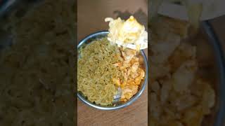 Maggi with scrambled eggs maggi scrambledeggrecipe eggmaggie eggrecipe foodshorts foodie like [upl. by Dnartreb]