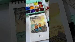 HAWAIIAN ♡ art using  himi gouache🥰 shorts easy [upl. by Silverts761]