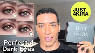 Colored Contact Lenses Perfect 4 Dark Eyes from JUST4KIRA [upl. by Innattirb]