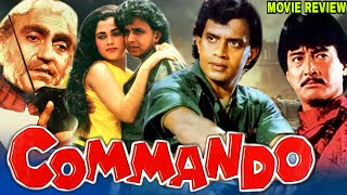 Commando 1988 Hindi Movie Review  Mithun Chakraborty  Mandakini  Shashi Kapoor  Amrish Puri [upl. by Shriner348]