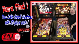 WOW Imagine TWO Stern Classic Pinball MachinesSOPRANOS amp PIRATES with 25 Plays TNT Amusements [upl. by Tiffany]