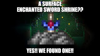 Terraria 1449 Surface Enchanted Sword Shrine Seed Plus Three Wands Of Sparking [upl. by Hildagard921]