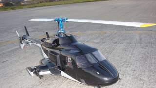 Airwolf by HeliArtist 450 Size Scale FLYBARLESS [upl. by Omoj]