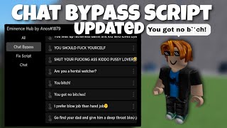 UPDATED Chat Bypass Script Updated  Cuss Without Tag   Roblox Script [upl. by Eimia]