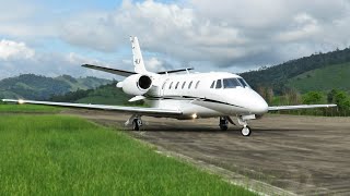 Cessna 560XL Citation XLS Plus Pousando em Cachoeiro de Itapemirim ES [upl. by Nadabb]