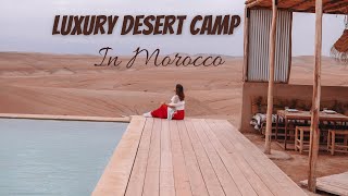 Morocco 24 Hours in a Luxury Desert Camp in Agafay Desert [upl. by Gae589]