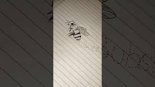 🐝 Bee drawing easy 🤎🤎bee beedrawing shortstill forend [upl. by Seale]