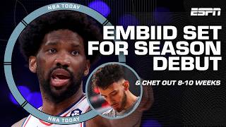 Joel Embiids debut sparks URGENCY for 76ers  OKC adjusting to Chet Holmgren out  NBA Today [upl. by Sinnard]