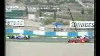 F1 1997 Schumacher Michael amp Jacques Villeneuve Crash [upl. by Annel]