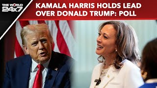 US Election  Kamala Harris Holds Lead Over Donald Trump Poll [upl. by Philipson218]