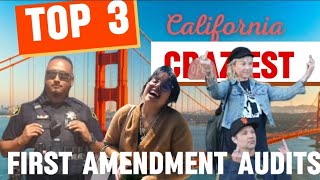 Top 3 Crazy Hilarious California First Amendment AuditsMost Shocking Moments [upl. by Lerret]