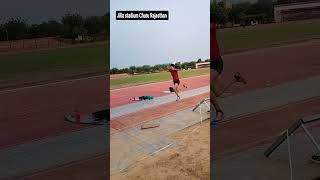 Jilla stadium Churu  viral video  athletics  treck  long jump  army  short  Olympic [upl. by Nyrhtak]