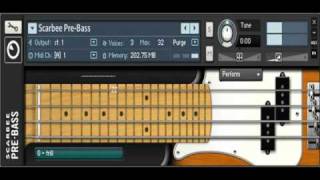Native Instruments  Scarbee Pre Bass  Audio Demo Screen Capture [upl. by Ahsinnor522]
