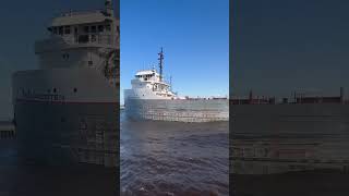 The Michipicoten departing Duluth with a load of Iron ore 51824 [upl. by Dunston344]