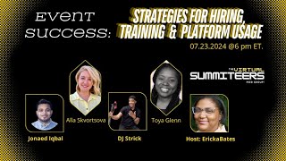 Event Success Strategies for Hiring Training and Platform usage [upl. by Latini]