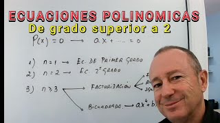 Ecuaciones polinómicas de grado superior a 2 [upl. by Trebma]