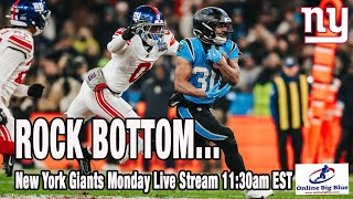 New York Giants Monday Live Stream 1130am EST  Have the Giants hit Rock Bottom [upl. by Bamby]