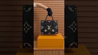 LV Onthego PM Black Beige Monogram Empreinte M45659 lv lvbag lvlover lvaddict luxury totebag [upl. by Flavio]