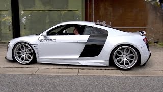 PRIOR DESIGN Audi R8 PDGT850  Revs Drag Race amp More [upl. by Aneen]