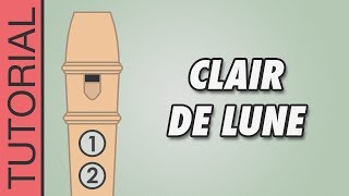 Debussy  Clair de Lune  Recorder Tutorial [upl. by Shipley]