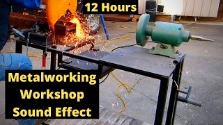 Metalworking Workshop Sound Effects  12 Hours of Power Tool Sounds  Construction Sounds [upl. by Hashim]