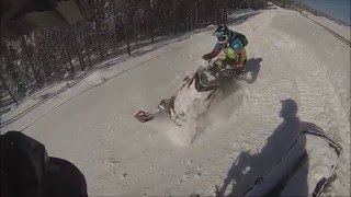 Backcountry snowmobiling in power lines [upl. by Anilrats]