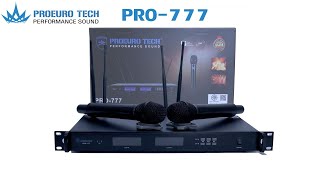 PROEUROTECH PRO777 ไมค์ลอย 4 เสา NEW [upl. by Concettina334]