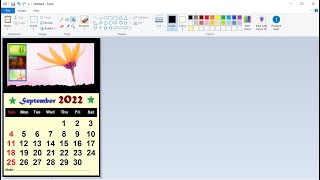 How to Make a Calendar Design in Microsoft Paint [upl. by Ursi173]