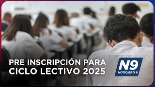 PRE INSCRIPCIÓN PARA CICLO LECTIVO 2025  NOTICIERO 9 [upl. by Guthry]