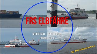 FRS Elbfähre  GlückstadtWischhafen  Sommer 2024 [upl. by Kiley]