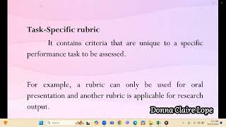 Process in Developing and Using Rubrics for Alternative Assessment [upl. by Ydnat]