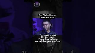 The Weeknd has an incredible voice [upl. by Paulie]