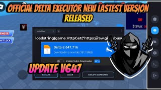 NEW DELTA EXECUTOR NEW LASTEST VERSION V647 REALISED  NO LAG  DELTA EXECUTOR MOBILEPC ROBLOX [upl. by Murdoch]