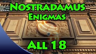 Assassins Creed Unity  Nostradamus Enigma Solutions All 18 Puzzle Locations From the Past [upl. by Ennazor]