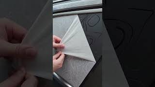 Satisfying Topographic Vinyl Decal Install [upl. by Apollus]