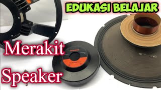 Merakit Kembali Speaker JBL Selenium 18SW1P  Memasang Recone Kit Speaker 18 Inch [upl. by Manup]