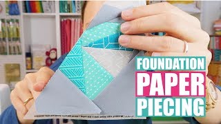 How to assemble a quilt block  Foundation Paper Piecing [upl. by Dianthe]