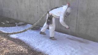 Closed Cell Spray Foam Basement Floor [upl. by Millford983]