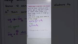 Methyl amine is more basic than Ammonia ORGANIC CHEMISTRY BSc Second year SEMESTER III [upl. by Cinderella451]