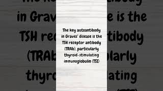 Main autoantibody in Graves’ disease  MRCP revision  shorts gravesdisease hyperthyroidism [upl. by Ellimahs]