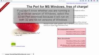 Installing Perl on Windows [upl. by Nyleimaj635]