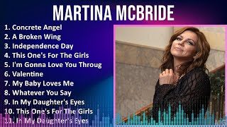 Martina McBride 2024 MIX Playlist  Concrete Angel A Broken Wing Independence Day This Ones [upl. by Suolekcin]