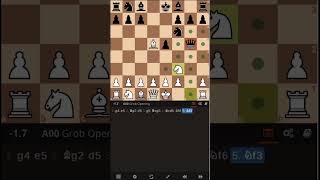 CHESS TACTICS GROB OPENING aggresivegaming chess [upl. by Pippa]