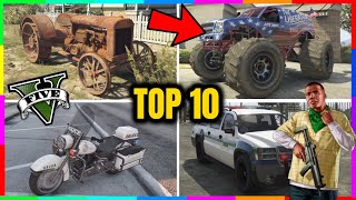 UBICACIONES de 10 VEHICULOS OCULTOSSecretos en GTA 5 Modo Historia COCHES SECRETOS GTA V [upl. by Anatlus]