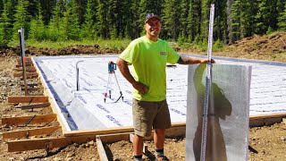 The NeverEnding Footers  DIY Insulated Concrete Slab  Alaska Quonset Hut Build [upl. by Lledyl]