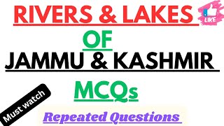 Rivers amp Lakes of JampK  MCQs facts currentaffairs jkssrb [upl. by Soloma702]